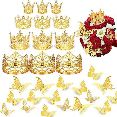 Thyle 72 Pcs Crowns and Butterflies for Flower Arrangements Flower Bouquet  Accessories Supplies for Mom Girlfriend Women Friends Birthday Bridal  Wedding Festival Flower Bouquet Gifts - Yahoo Shopping