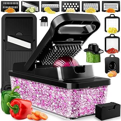 Fullstar Pro Food Black Slicer with 7 Blades - Vegetable Chopper