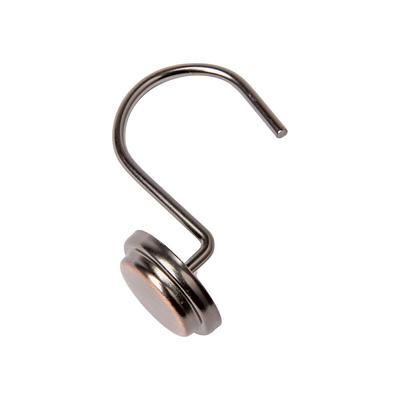 allen + roth 12-Pack Oil Rubbed Bronze Double Shower Curtain Hooks in the  Shower Rings & Hooks department at