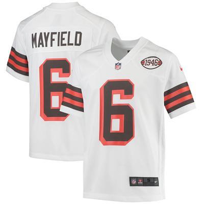 Men's Nike White Cleveland Browns 1946 Collection Alternate Custom Jersey