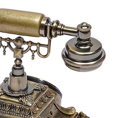 Corded Retro Phone, TelPal Vintage Old Phones, Classic 1930's Antique  Landline Phones for Home & Office Decor, Novelty Hotel Telephone with Redial