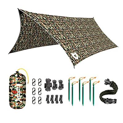 Sunyear Hammock Rain Fly Waterproof - Premium Hammock Tarp with Doors to  Stay