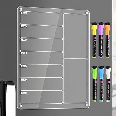 Magnolia Magnetic Dry Erase Board for Refrigerator - Meal Planner