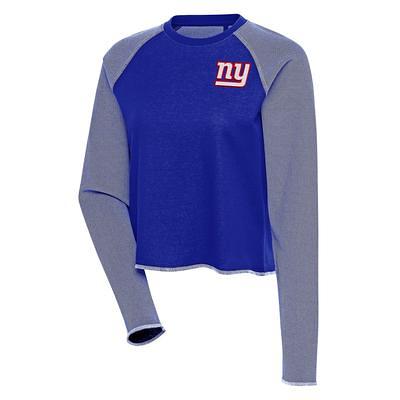 Men's Nike Red/Navy New York Giants Throwback Raglan Long Sleeve T-Shirt