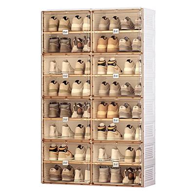 ROJASOP Big Shoe Storage Cabinet with Covers and Doors, 12-Tier Organizer  96 Pairs Extra Large Plastic Portable rack Organizer for Closet Entryway  Bedroom - Yahoo Shopping