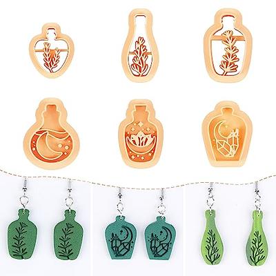 Plastic Polymer Clay Cutters Earring Making Kit Shapes Kids Molds