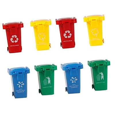 CALEST 4Pcs Mini Trash Can Toy, with 100pcs Recycle Sorting Cards, Garbage  Truck's Trash Cans, The Mini Trash can Model can simulate Garbage  Classification,Mini Curbside Vehicle Garbage Bin Trashcan - Yahoo Shopping