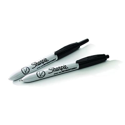 Sharpie Retractable Permanent Markers Ultra Fine Point Red Pack Of