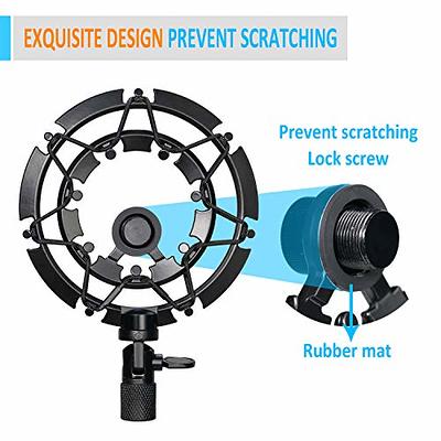 SUNMON Q2U USB/XLR Microphone Shock Mount Holder for Reduces Vibration and  Noise, Suitable for Samson Q2U USB/XLR Dynamic Mic