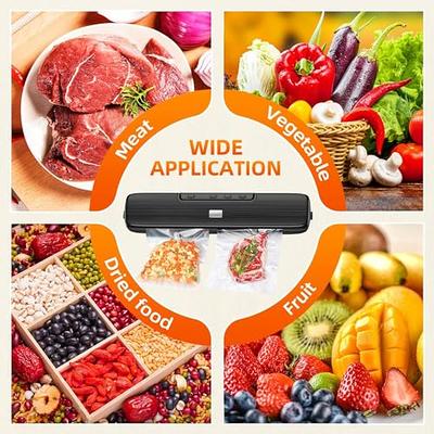 Automatic Vacuum Sealer for Food Savers - Safety Compact Vacuum Sealer  Machine with 4 Sealing Modes and Vacuum Seal Bags & Rolls Starter Kit for  Food