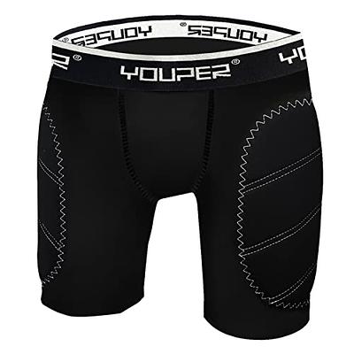 Youper Boys Youth Padded Sliding Shorts with Soft Protective Athletic Cup  for Baseball, Football, Lacrosse (White, X-Small) - Yahoo Shopping