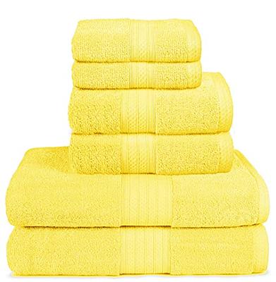 COZYART Green Cotton Hotel Large Bath Towels Bulk for Bathroom, Thick  Bathroom Towels Set of 6 with 2 Bath Towels, 2 Hand Towels, 2 Washcloths,  650