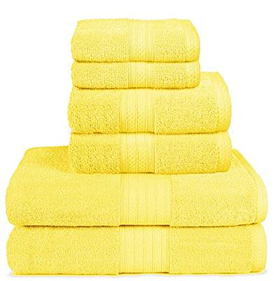 Lavender Luxury Bath Towels Set, Turkish Cotton Hotel Large Bath Towels Bulk  for Bathroom, Thick Bathroom Towels Set of 6 with 2 Bath Towels, 2 Hand  Towels, 2 Washcloths, 650 GSM. 