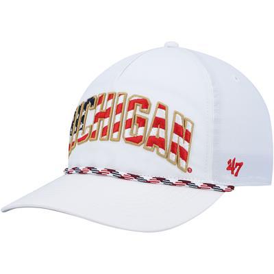 Atlanta Braves '47 Flag Flutter Hitch Snapback Hat - White