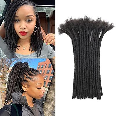 0.6cm Permanent Loc Extensions Human Hair 30 Strands 8 Inch Real