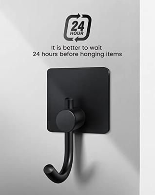 Honmein 6 Pcs Adhesive Wall Hooks for Hanging - Waterproof Shower Hooks,  Heavy Duty Towel Hooks for Bathrooms, Kitchens, and Offices (Black) - Yahoo  Shopping