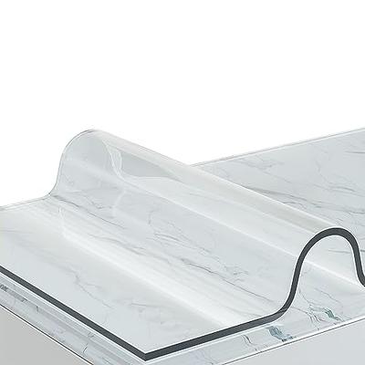 Clear PVC Writing Desk Protector 22x46 Inch Retangular Plastic Table Cover  Protector Pad Mat for Dresser