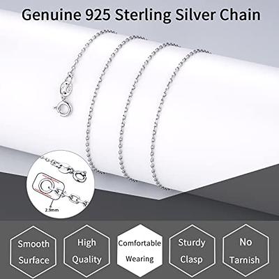 Solid 925 Sterling Silver Necklace Extenders, Durable Strong