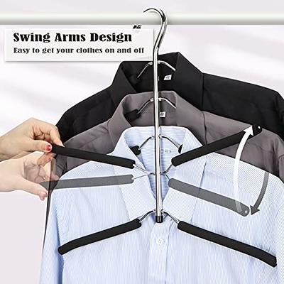 Space Saving Nonslip Suit Hangers, Closet Accessories