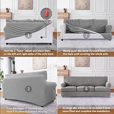 stretch t cushion sofa slipcover