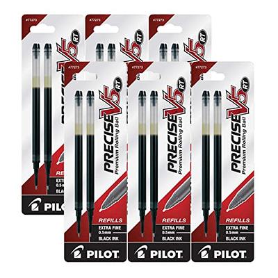 Pilot Precise V5 Liquid Ink Rollerball Pens Extra Fine Point 0.5 mm Black  Barrel Black Ink Pack Of 12 - Office Depot
