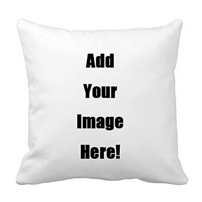 Shop&Three Custom Design Photos or Text Outdoor/Indoor Throw Pillowcase,Personalized Pet Photo Pillow, Love Photo Throw Pillow,Wedding Keepsake Throw