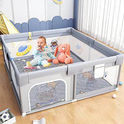 Baby Playpen Mat, Extra Large Thick Playmat, Non Slip Cushioned