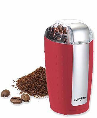 Kaffe Electric Coffee Grinder - Black - 3oz Capacity with Easy On