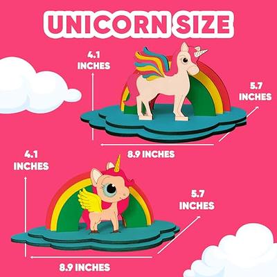  Paint Your Own Unicorn For Kids Present - Unicorn Toys Birthday  Gift Set - Do It Yourself Unicorn Kids Arts & Crafts Kit - Unicorn Gifts  for Girls Age 4 5