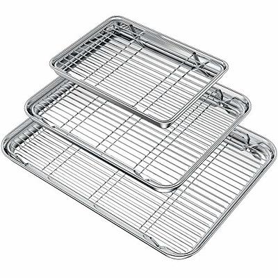 Ultra Cuisine Nonstick Quarter Sheet 13 +cookie sheets Baking Pan - Warp -  Scratch Resistant - Texture for Easy Food Release - Durable Carbon Steel