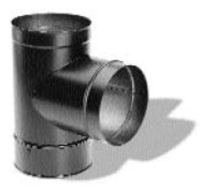 DuraBlack 6 in. Single-Wall Chimney Stove Pipe Adapter