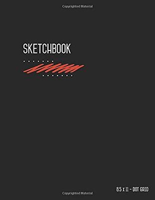 Dot Grid Sketchbook 8.5 x 11: Dotted Notebook Journal Black for Drawing and  Doodling, Smart Design, Large, Letter Size, Soft Cover, Number Pages (Large  Professional Sketchbooks) - Yahoo Shopping