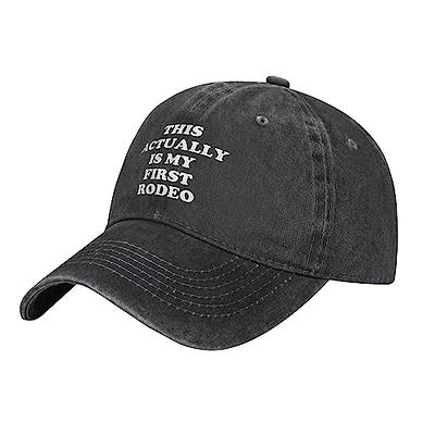 This Actually is My First Rodeo Funny Hat for Men Baseball Caps