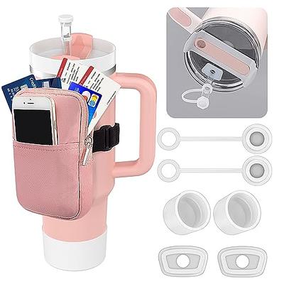 WORBSS Pink Glitter Silicone Boot Sleeve for Stanley 20oz 30oz 40oz  Accessories for Hydro Flask 12