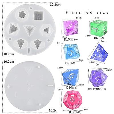 Silicone Dice Mold DND Polyhedral Dice Silicone Mold DIY Geometric