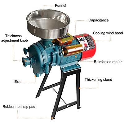 VEVOR Soybean Grinder Commercial Grinding Machine for Spices 3000W Corn Mill Grinder 50-60kg/H Stainless Steel Corn Grinder Electric Flour Milling