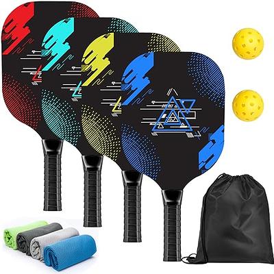 AOPOUL Pickleball Paddles, Pickleball Set with 4 Premium Wood Pickleball  Paddles, 2 Pickleball Balls, 4 Cooling Towels & Carry Bag, Pickleball  Paddle with Cushion Comfort Grip, Gifts for Men Women - Yahoo Shopping