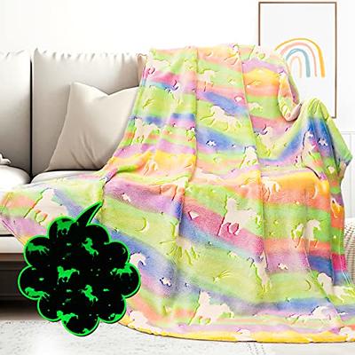 Sleep On It Girls Butterflies and Rainbows Soft Novelty Fleece 2