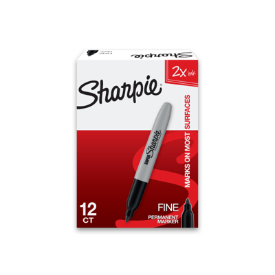 Sharpie 2 Black Ultra Fine Tip Permanent Markers (2 Packs)