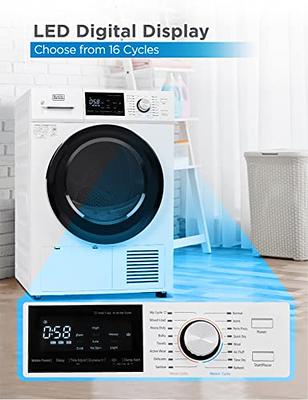 BLACK+DECKER 3.5-cu ft Portable Electric Dryer (White) in the Electric  Dryers department at