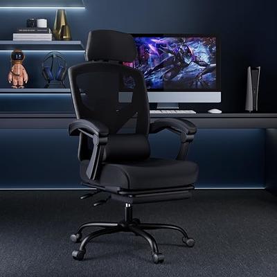 Memobarco Office Chair, Ergonomic Desk Chairs with Flip Up Armrest and  Lumbar Support, Computer Mesh Chair with Adjustable Headrest and Tilt  Function