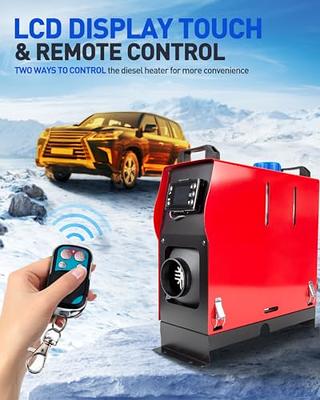 HCALORY 12V 5KW-8KW Diesel Air Heater All-in-one, Portable Integrated  Parking Heater Heating with Remote Control and LCD Monitor with wheels and  handle for Car Truck Boat Bus RV Trailer : : Car