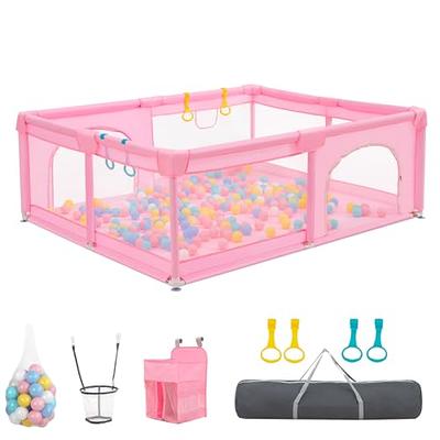 Costzon Large Baby Playpen with Mat, Playpen for Babies and