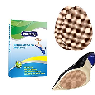 JL-Group Non-Slip Shoe Pads, Adhesive Shoe Sole Protectors, Shoe Repair  Rubber Heels, Anti Slip Cushion Replacement Kit - 2pairs (Beige)