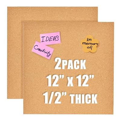 Aitakatta 17x8 Cork Board Tiles Bulletin Board, 1/2 Thick Self-Adhesive  Cork Boards for Walls, Cork Tiles Vision Board for Home, Office, School,  Bulletin Board Decorations(12mm,2pc) - Yahoo Shopping