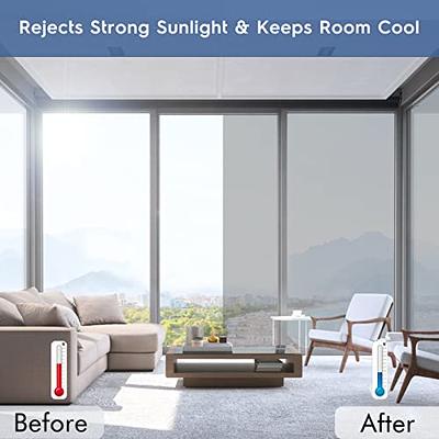 One Way Window Film Sun Blocking Window Tinting Film for Home Heat Control  Mirror Tint for Window Privacy Film Heat Reflective Solar Window Film 17.5