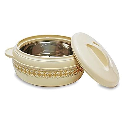 Rema - Hot Box Casserole Steel Pot Insulated Thermoware Food Storage  Container with Handle, 1800ml, Capacity Approx 800 GMS Rice (Made in India)  : Buy Online at Best Price in KSA 