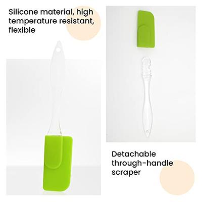 Flexible Bowl Scraper Green Plastic Hand Spatula 1 Pack 