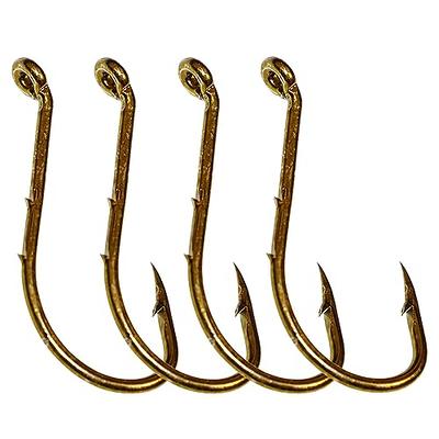 Laxygo 100pcs Octopus Bait Holder Hooks 2 Barbs Fishing Hooks High Carbon  Steel Offset Barded Jig Hooks (3/0-100pcs, Tea) - Yahoo Shopping