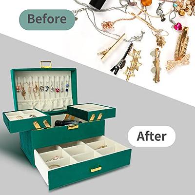 Dajasan Jewelry Organizer Box, Jewelry Holder Organizer Box, PU Leather Jewelry  Box, Gift Idea for Valentine's Day, Birthday, Mother's Day, Christmas  (Champagne) - Yahoo Shopping